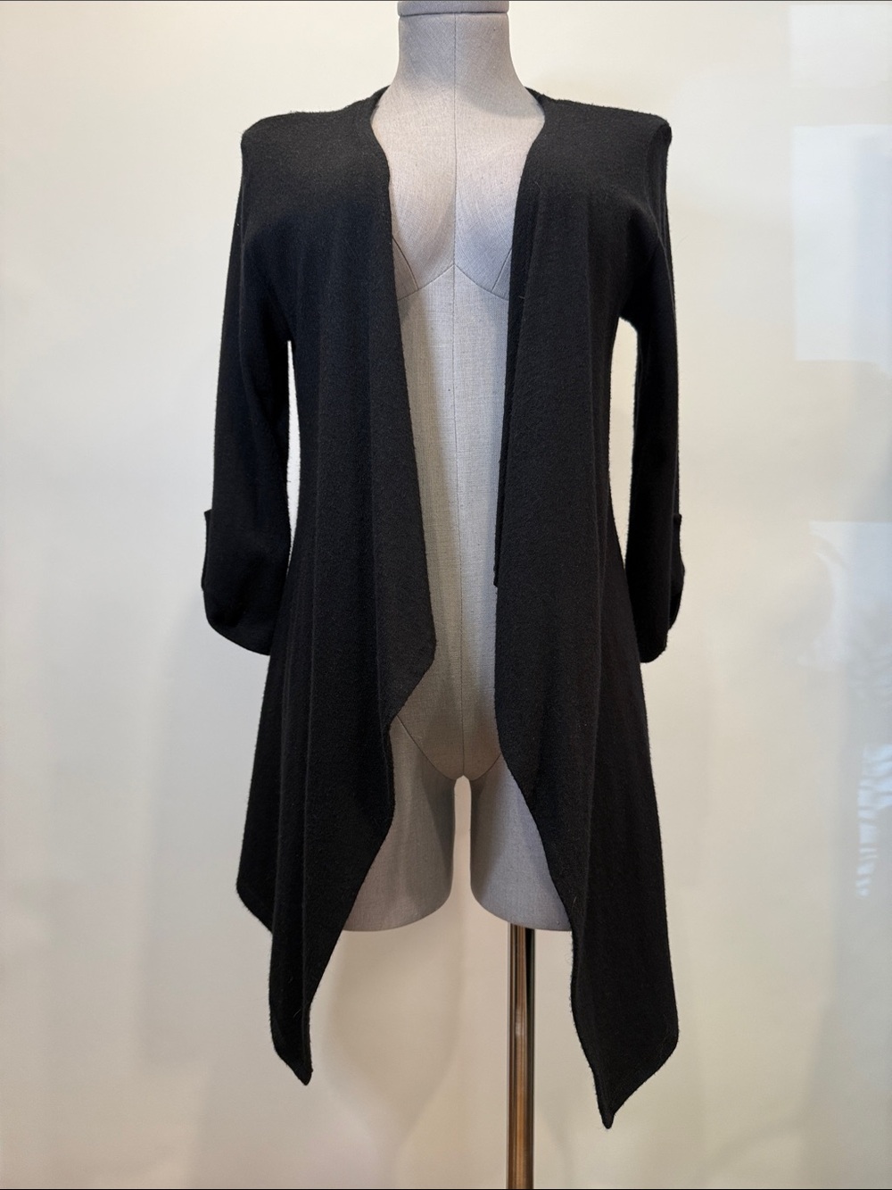 Colori Soft Open Front Cardigan | Black | Small